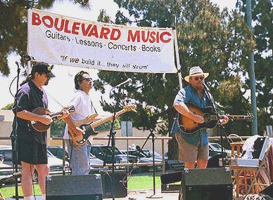 On stage at the Boulevard Music Festival